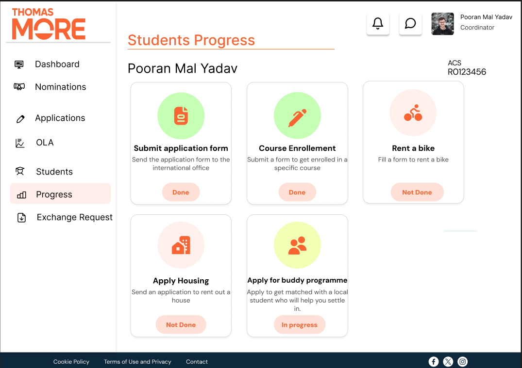 Progress Tracking Interface